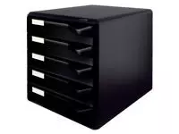 Een Ladenblok Leitz A4 5 laden zwart koop je bij L&amp;N Partners voor Partners B.V.
