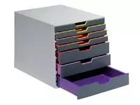 Een Ladenbox Durable Varicolor 7 laden grijs koop je bij Goedkope Kantoorbenodigdheden