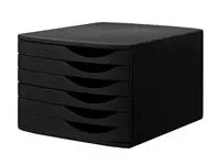 Een Ladenbox Jalema Re-Solution 6 laden gesloten zwart koop je bij EconOffice