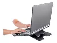 Een Laptopstandaard Quantore verstelbaar antraciet koop je bij MV Kantoortechniek B.V.