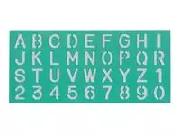 Een Lettersjabloon Linex hoofletters/letters/cijfers 30mm koop je bij Van Hoye Kantoor BV