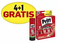 Een Lijmstift Pritt 43gr promopack 4+1 gratis koop je bij Totaal Kantoor Goeree