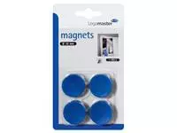 Een Magneet Legamaster 30mm 850gr blauw 4stuks koop je bij L&amp;N Partners voor Partners B.V.