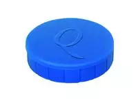 Een Magneet Quantore 20mm 300gram blauw 10stuks koop je bij EconOffice