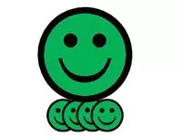 Een Magneet smiley 50mm emotie blij groen koop je bij L&amp;N Partners voor Partners B.V.