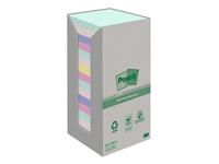 Een Memoblok 3M Post-it 654 76x76mm recycled rainbow pastel koop je bij KantoorProfi België BV
