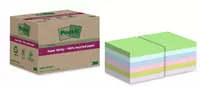 Memoblok Post-it 654 RSS12COL 76x76mm recycled colour notes pastel 12 stuks