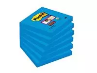 Een Memoblok 3M Post-it 654 Super Sticky 76x76mm blauw koop je bij Totaal Kantoor Goeree
