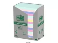 Een Memoblok 3M Post-it 655 76x127mm recycled rainbow pastel koop je bij Totaal Kantoor Goeree