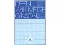 Een Millimeterblok Canson A4 blauw koop je bij Van Leeuwen Boeken- en kantoorartikelen