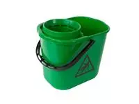 Een Mopemmer spaans Cleaninq met korf 12L groen koop je bij Goedkope Kantoorbenodigdheden