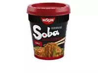 Een Noodles Nissin Soba chili cup koop je bij Van Leeuwen Boeken- en kantoorartikelen