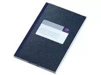 Een Notitieboek Atlanta 165x105mm 128blz blauw koop je bij Van Leeuwen Boeken- en kantoorartikelen