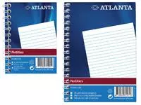 Een Notitieboek Atlanta A6 lijn 100blz met zijspiraal koop je bij Van Hoye Kantoor BV