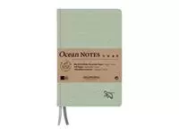 Een Notitieboek Aurora Ocean A5 192blz lijn 80gr linnenstructuur kaft groen koop je bij EconOffice