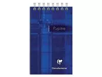 Een Notitieboek Clairefontaine Puptire 75x120mm spiraal lijn koop je bij EconOffice
