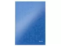 Een Notitieboek Leitz WOW A4 160blz 90gr lijn blauw koop je bij Totaal Kantoor Goeree