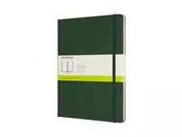 Een Notitieboek Moleskine XL 190x250mm blanco hard cover myrtle green koop je bij Totaal Kantoor Goeree