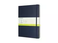 Een Notitieboek Moleskine XL 190x250mm blanco hard cover sapphire blue koop je bij Totaal Kantoor Goeree
