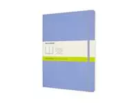 Een Notitieboek Moleskine XL 190x250mm blanco soft cover hydrangea blue koop je bij KantoorProfi België BV