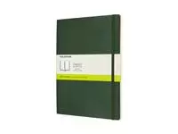 Een Notitieboek Moleskine XL 190x250mm blanco soft cover myrtle green koop je bij Van Leeuwen Boeken- en kantoorartikelen