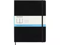 Een Notitieboek Moleskine XL 190x250mm dots hard cover zwart koop je bij Van Leeuwen Boeken- en kantoorartikelen