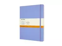 Een Notitieboek Moleskine XL 190x250mm lijn hard cover hydrangea blue koop je bij Van Leeuwen Boeken- en kantoorartikelen