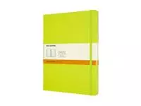 Een Notitieboek Moleskine XL 190x250mm lijn hard cover lemon green koop je bij Kantoorvakhandel van der Heijde
