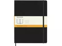 Een Notitieboek Moleskine XL 190x250mm lijn hard cover zwart koop je bij Van Hoye Kantoor BV