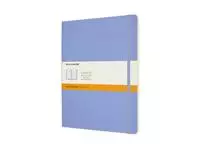 Een Notitieboek Moleskine XL 190x250mm lijn soft cover hydrangea blue koop je bij Totaal Kantoor Goeree