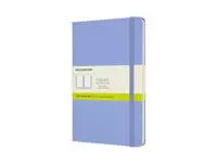 Een Notitieboek Moleskine large 130x210mm blanco hard cover hydrangea blue koop je bij EconOffice