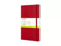 Een Notitieboek Moleskine large 130x210mm blanco hard cover rood koop je bij L&amp;N Partners voor Partners B.V.