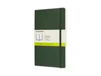 Een Notitieboek Moleskine large 130x210mm blanco soft cover myrtle green koop je bij MV Kantoortechniek B.V.