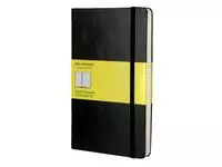 Een Notitieboek Moleskine large 130x210mm ruit 5x5 hard cover zwart koop je bij L&amp;N Partners voor Partners B.V.