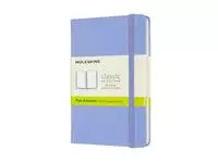 Een Notitieboek Moleskine pocket 90x140mm blanco hard cover hydrangea blue koop je bij EconOffice