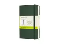 Een Notitieboek Moleskine pocket 90x140mm blanco hard cover myrtle green koop je bij MV Kantoortechniek B.V.