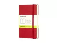 Een Notitieboek Moleskine pocket 90x140mm blanco hard cover rood koop je bij L&amp;N Partners voor Partners B.V.