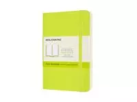 Een Notitieboek Moleskine pocket 90x140mm blanco soft cover lemon green koop je bij KantoorProfi België BV