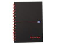 Een Spiraalblok Oxford Black n&#39; Red A4 lijn 140 pagina&#39;s 80gr koop je bij EconOffice