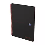 Spiraalblok Oxford Black n&#39; Red A4 lijn 140 pagina&#39;s 80gr