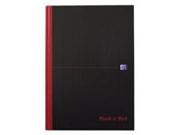 Notitieboek Oxford Black n&#39; Red A4 96vel ruit 5mm