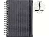 Een Notitieboek Quantore A5 spiraal tab lijn 192blz 80gr zwart koop je bij Van Leeuwen Boeken- en kantoorartikelen