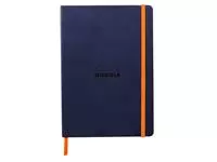 Een Notitieboek Rhodia A5 lijn 80 vel 90gr nachtblauw koop je bij EconOffice