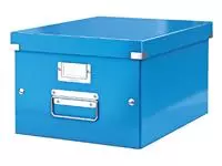 Een Opbergbox Leitz WOW Click &amp; Store 281x200x370mm blauw koop je bij KantoorProfi België BV