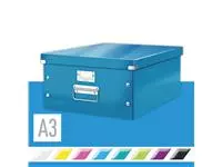 Een Opbergbox Leitz WOW Click &amp; Store 369x200x482mm blauw koop je bij KantoorProfi België BV
