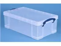 Een Opbergbox Really Useful 12 liter 465x270x150mm transparant wit koop je bij Totaal Kantoor Goeree