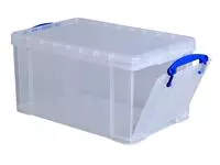 Een Opbergbox Really Useful 14 liter 395x255x210mm transparant wit koop je bij Van Leeuwen Boeken- en kantoorartikelen