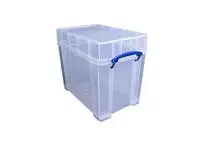 Een Opbergbox Really Useful 19 liter 395x255x330mm transparant wit koop je bij Totaal Kantoor Goeree
