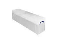 Een Opbergbox Really Useful 77 liter 1201x270x355mm transparant wit koop je bij Totaal Kantoor Goeree