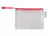 Een Opbergtas Tarifold met rits 160x110mm PVC rood koop je bij EconOffice